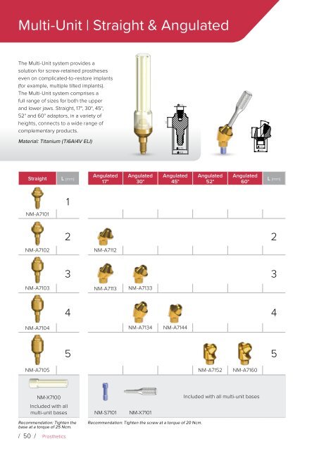 Noris Medical Dental Implants Product Catalog 2018 3