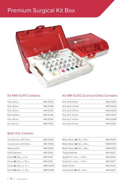 Noris Medical Dental Implants Product Catalog 2018 3