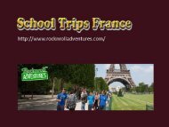 School Trips France - Rocknrolladventures.com