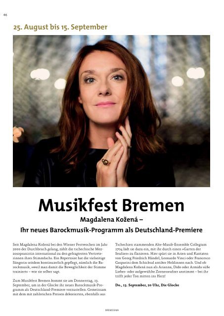 BREMISSIMA Magazin | Juli-August 2018