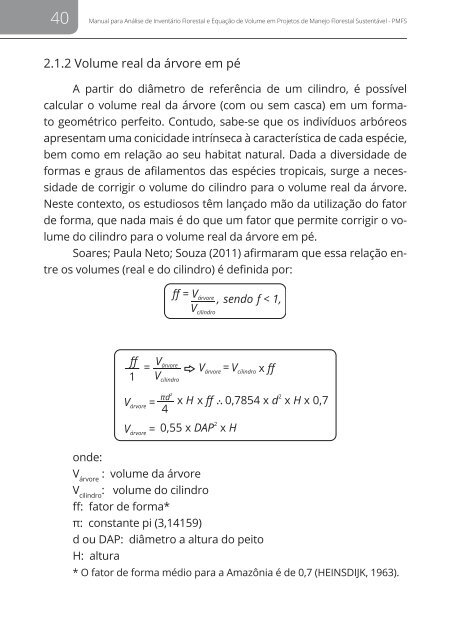 Manual para análise de inventário Florestal COM CAPA