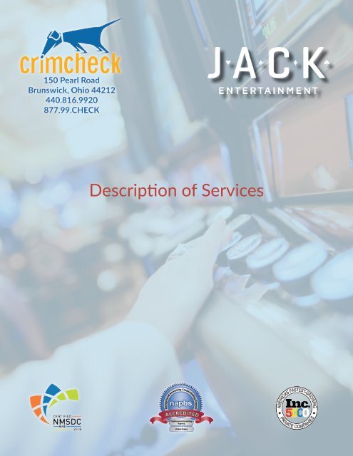 Crimcheck Information Booklet Jack Entertainment