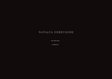 Natalya Derbyshire Pre Fall 2018 Catalogue