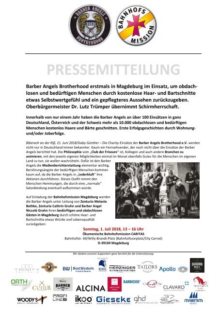 Pressemitteilung Barber Angels_Magdeburg Juli 2018