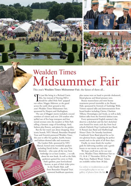 Wealden Times | WT197 | July 2018 | Interiors supplement inside