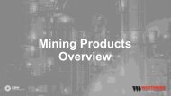 Whitmore Mining Product Overview