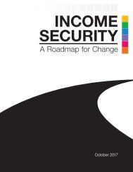 Income Security: A Roadmap for Change