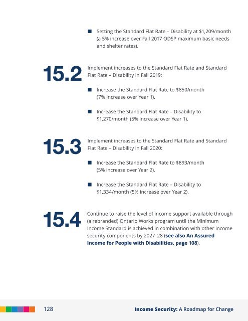 Income Security: A Roadmap for Change