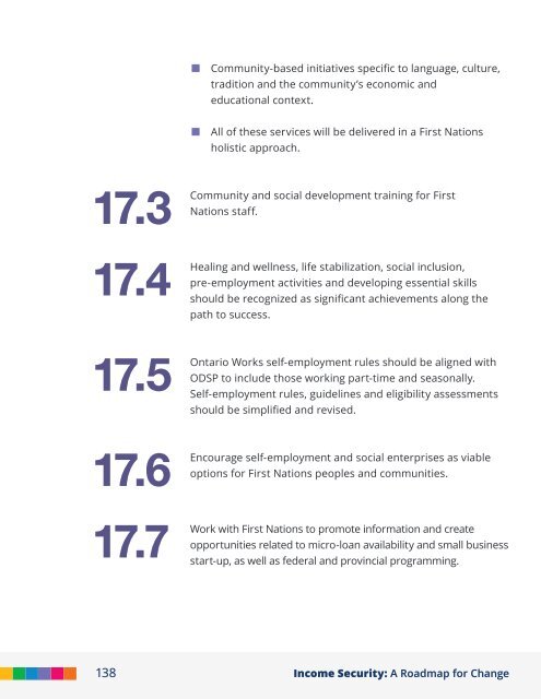 Income Security: A Roadmap for Change