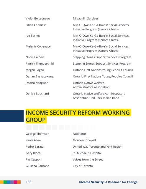 Income Security: A Roadmap for Change