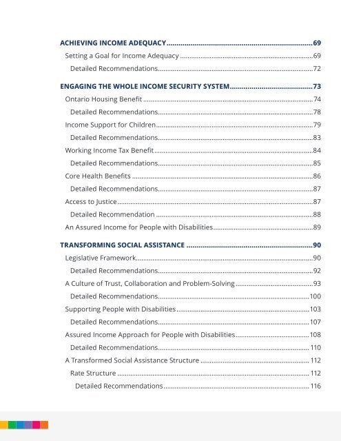 Income Security: A Roadmap for Change