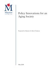 Policy Innovations for an Aging Society