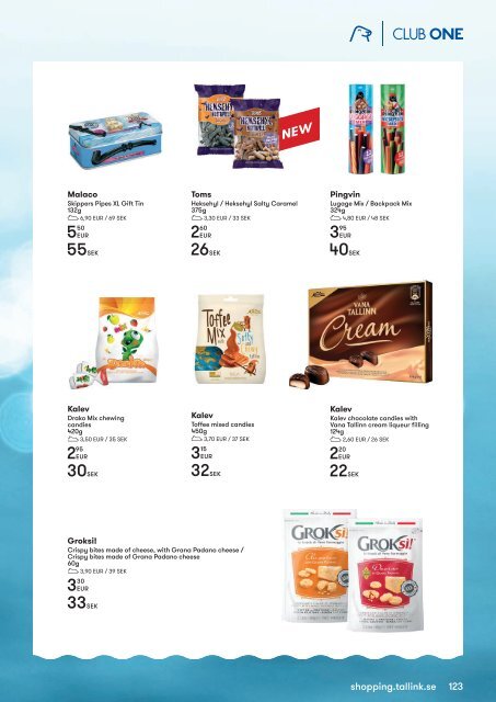 Turku-Stockholm July-August 2018 Silja Line Midsummer Shopping catalogue – light