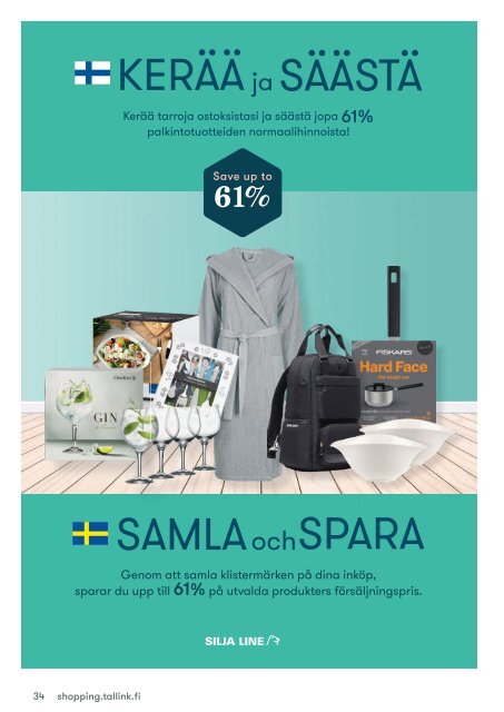 Turku-Stockholm July-August 2018 Silja Line Midsummer Shopping catalogue – light