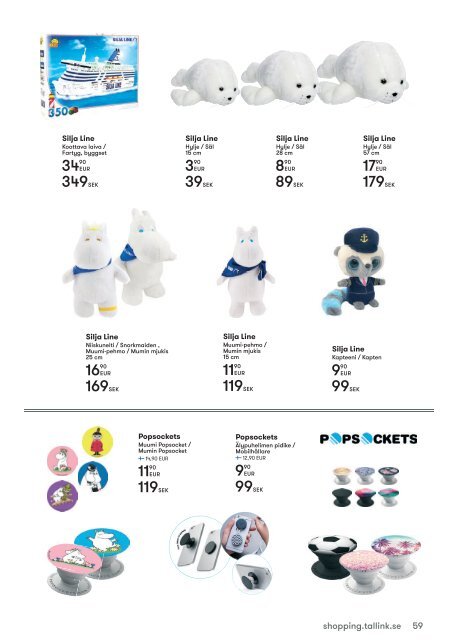 Turku-Stockholm July-August 2018 Silja Line Midsummer Shopping catalogue – light