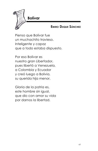 Bolívar el de los niños