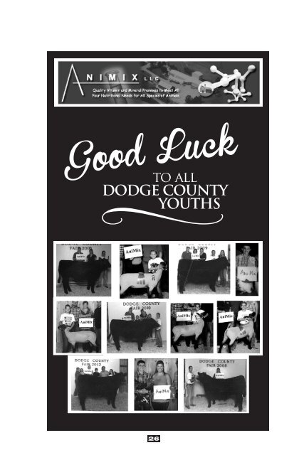 2018 Dodge County Fair Open Class Exhibit Book