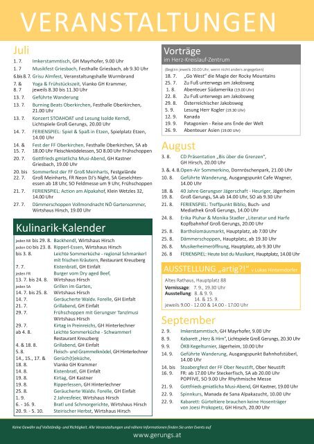 Der Gerungser - Juli 2018