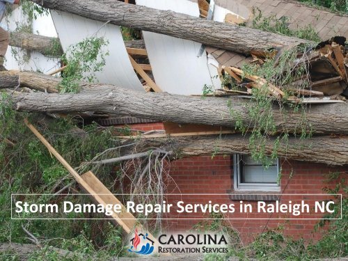 Storm Damage Repair Services in Raleigh NC