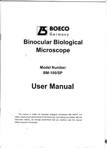 user manual mikroskop (boeco)