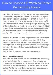 Fix HP Wireless Printer Connectivity Issues