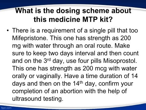 ABORT YOUR UNNECESSARY PREGNANCY WITH MTP KIT USE