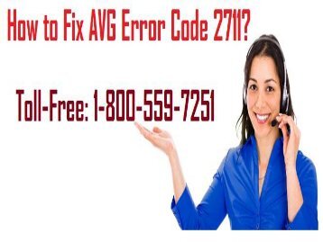 Call 1-800-559-7251 To Fix AVG Error Code 2711 