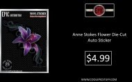 Anne Stokes Flower Die-Cut Auto Sticker - Cool Epic Stuff