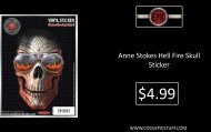 Anne Stokes Hell Fire Skull Sticker - Cool Epic Stuff