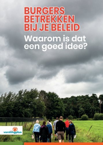 Burgers betrekken bij het beleid: waarom is dat een goed idee?