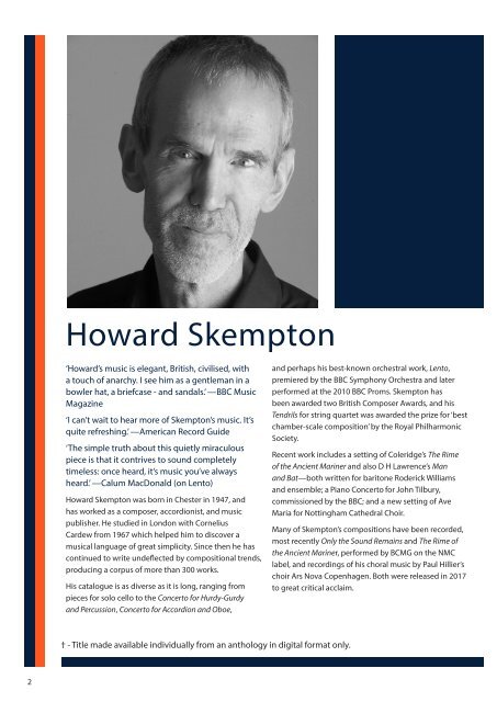 Howard Skempton Catalogue 