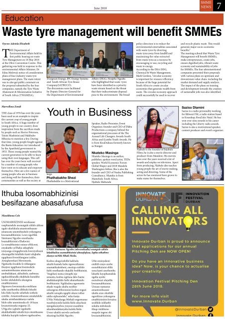 SMME NEWS - JUNE 2018 ISSUE