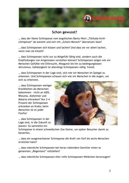 Chimfunshi_Was Du schon immer über Schimpansen wissen wolltest...