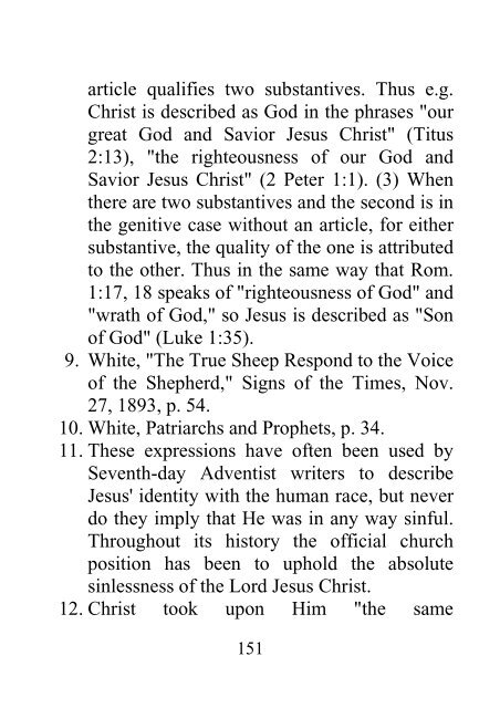 Fundamental Beliefs of Seventh-day Adventists