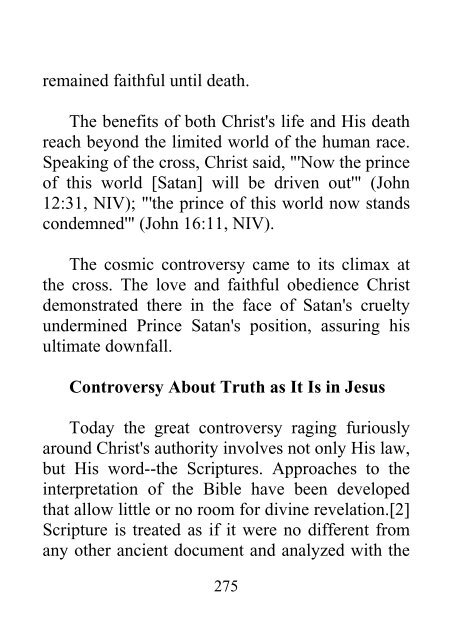 Fundamental Beliefs of Seventh-day Adventists