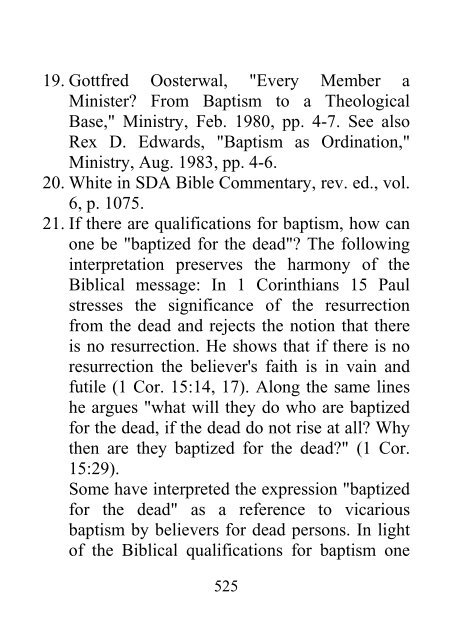 Fundamental Beliefs of Seventh-day Adventists