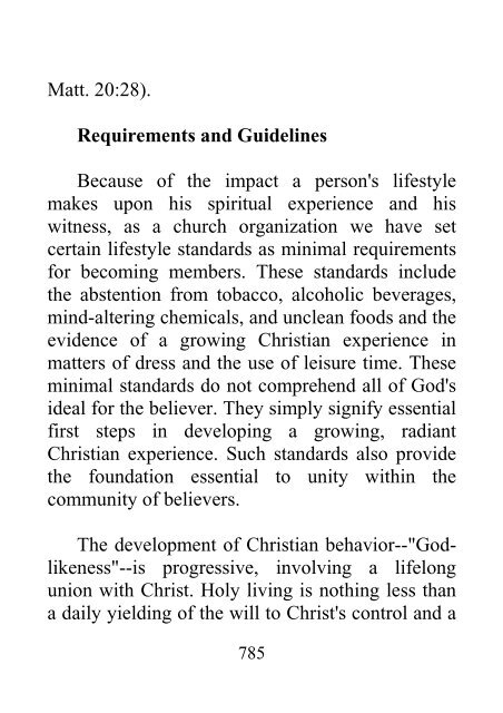 Fundamental Beliefs of Seventh-day Adventists