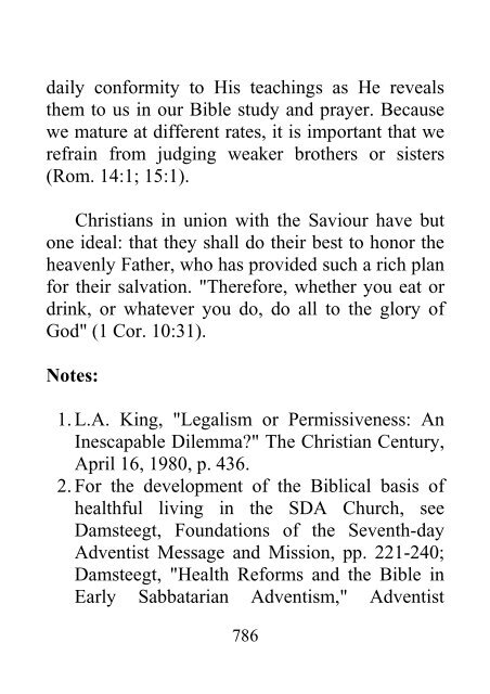 Fundamental Beliefs of Seventh-day Adventists