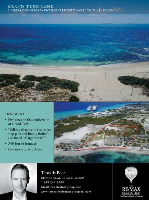 Turks & Caicos Islands Real Estate Summer/Fall 2018