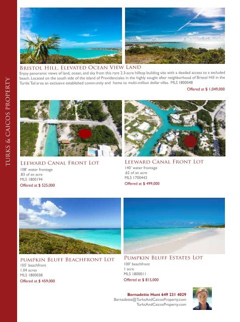 Turks & Caicos Islands Real Estate Summer/Fall 2018