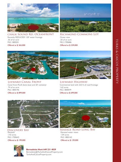 Turks & Caicos Islands Real Estate Summer/Fall 2018