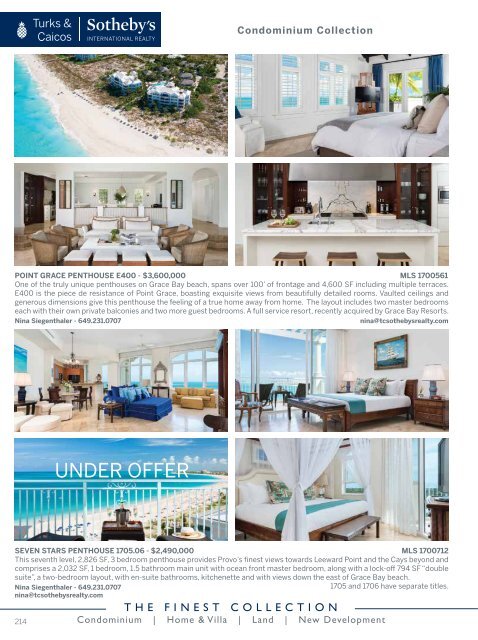 Turks & Caicos Islands Real Estate Summer/Fall 2018