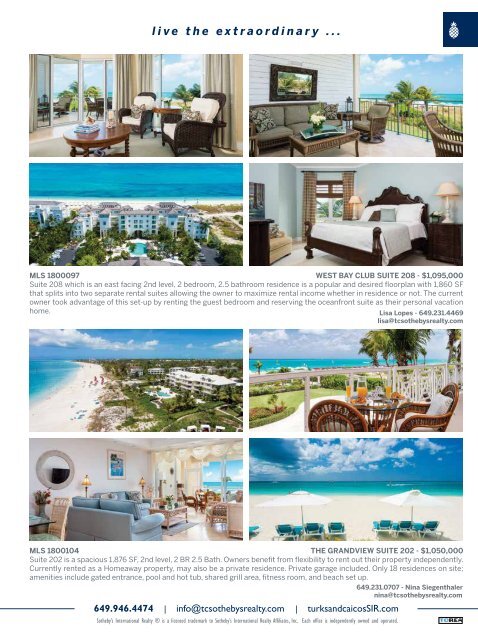 Turks & Caicos Islands Real Estate Summer/Fall 2018