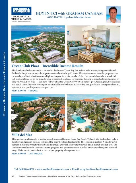 Turks & Caicos Islands Real Estate Summer/Fall 2018