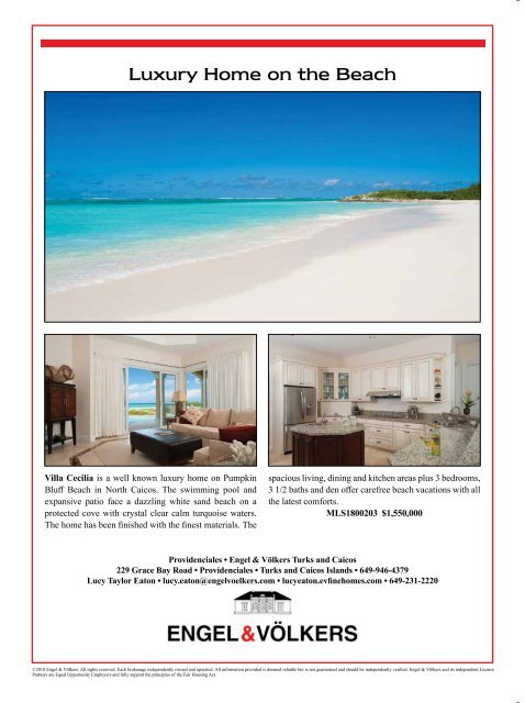 Turks & Caicos Islands Real Estate Summer/Fall 2018