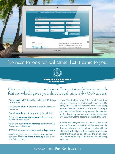 Turks & Caicos Islands Real Estate Summer/Fall 2018