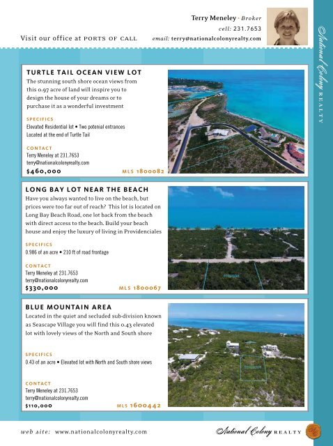 Turks & Caicos Islands Real Estate Summer/Fall 2018