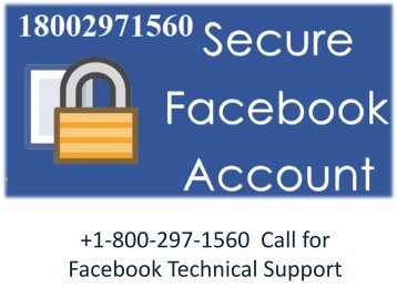 +1-800-297-1560 Facebook Customer Service Number for Technical Support