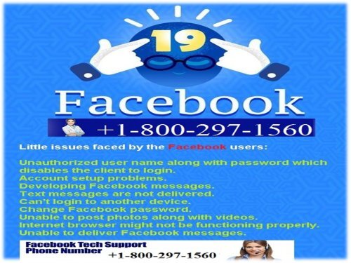 +1-800-297-1560 Facebook Customer Service Number for Technical Support
