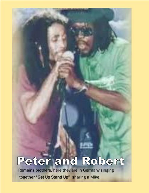 B.O.B. MAGAZINE  FEATURING THE LIVING LEGEND  AND ORIGINAL WAILERS, JAH BUNNY WAILER 